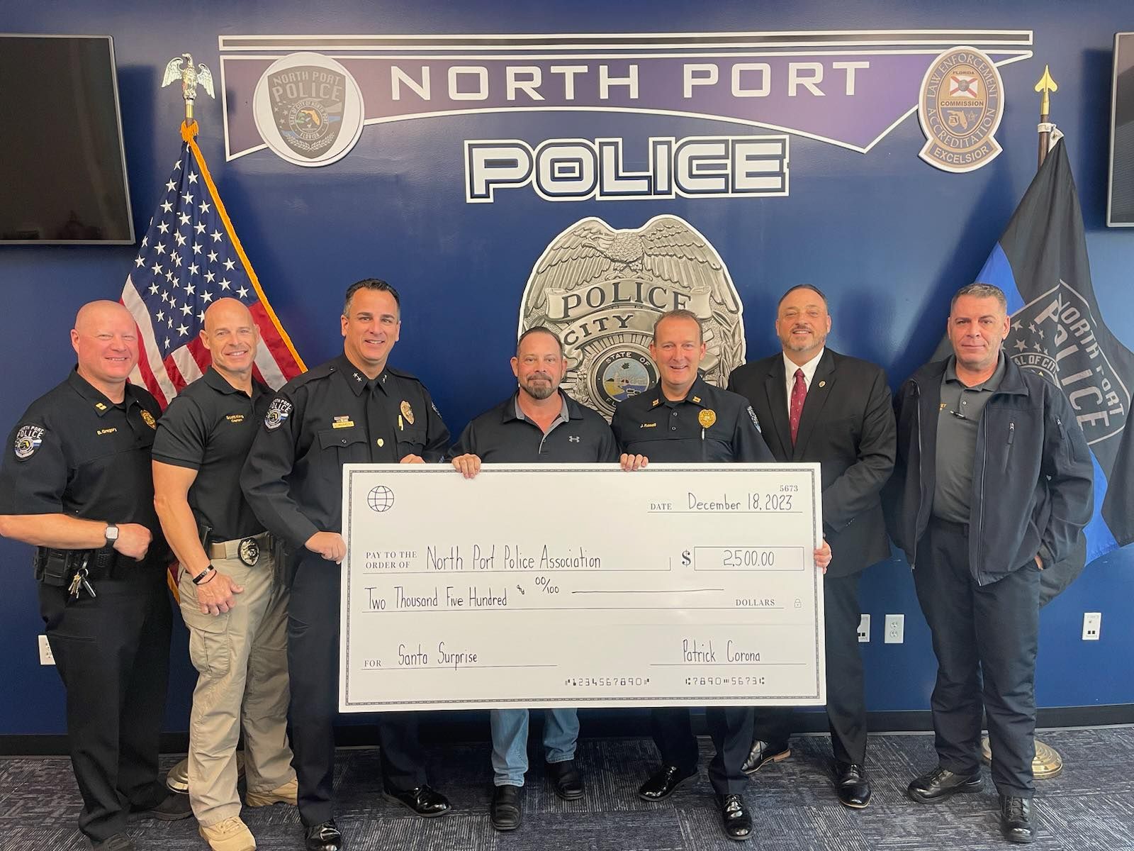 Donating to and supporting the North Port Police Association.