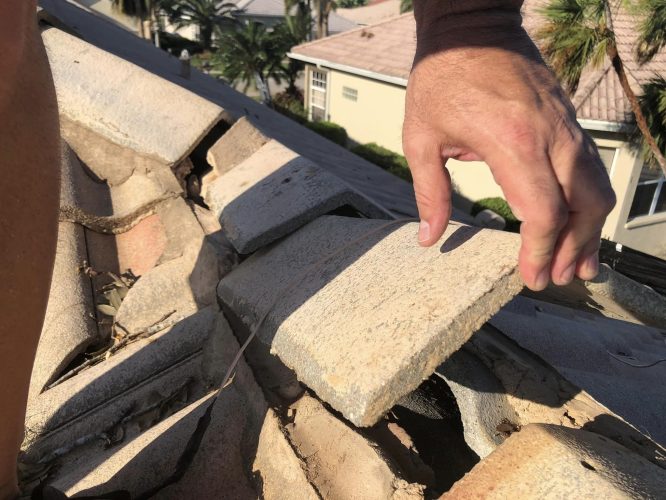 Tile Roof Damage